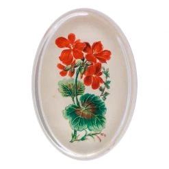 John Derian Decoupage Red Geranium