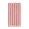 British Colour Standard Set Of 6 Candles In Old Rose Candlestick Holders 1 British Colour Standard Set Of 6 Candles In Old Rose Candlestick Holders