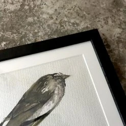 Vintage Art & Objects Olga Sears Bird Painting #1