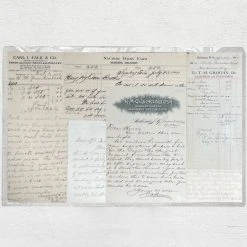 John Derian Company Inc Dining & Tabletop One Of A Kind Collaged Script Mat (P02)