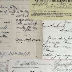 John Derian Company Inc Dining & Tabletop One Of A Kind Collaged Script Mat (P02)