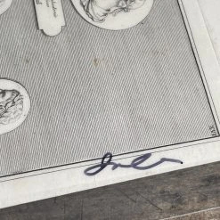 John Derian Company Inc Dining & Tabletop One Of A Kind Collaged Script Mat (P02)