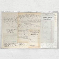 John Derian Company Inc One Of A Kind Collaged Script Mat (P03)