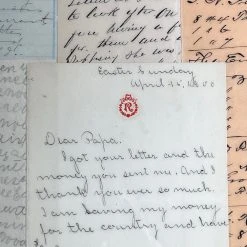 John Derian Company Inc One Of A Kind Collaged Script Mat (P06)