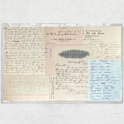 John Derian Company Inc One Of A Kind Collaged Script Mat (P07)