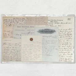 John Derian Company Inc One Of A Kind Collaged Script Mat (P10)