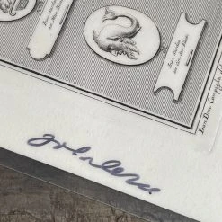 John Derian Company Inc One Of A Kind Collaged Script Mat (P13)