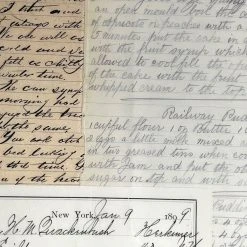 John Derian Company Inc One Of A Kind Collaged Script Mat (P14)