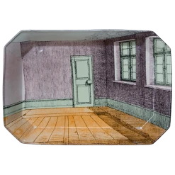 John Derian X ADV Pink Room Platter Picture Book Images