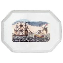 John Derian X ADV Large Sailing Boat Platter