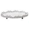 Astier De Villatte Setsuko Large Oval Footed Platter With Leaves