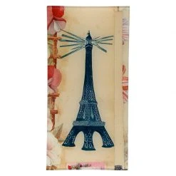 John Derian Decoupage Blue Eiffel Tower