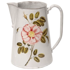 John Derian X ADV Painted Rose Pitcher