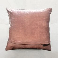 Anke Drechsel Addyson Silk Velvet Cushion In Old Rose Textiles & Rugs
