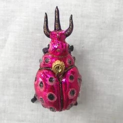 Wiktoria Purple & Pink Beetle Ornament