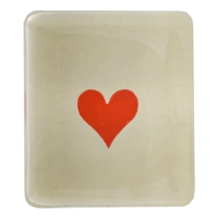 John Derian Decoupage Crisp Red Heart