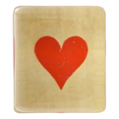 John Derian Deep Red Heart Decoupage