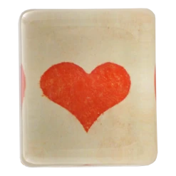 John Derian Spotted Red Heart
