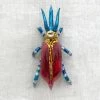 Wiktoria Red & Blue Bug Ornament