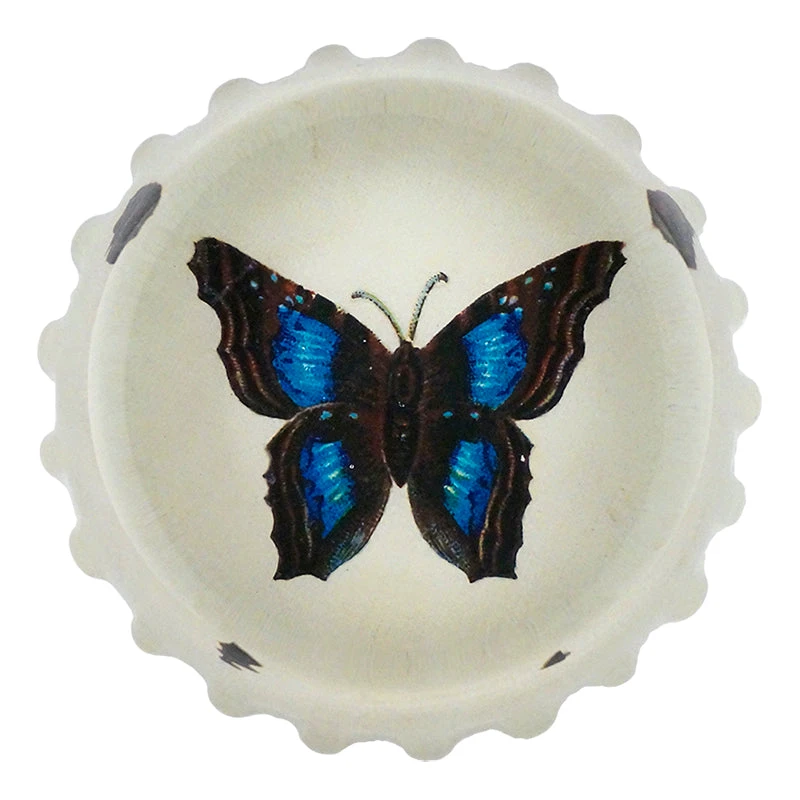 John Derian Blue Brown Butterfly 3 John Derian Blue Brown Butterfly
