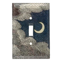 John Derian Decoupage Clouds & Crescent Moon