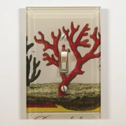 John Derian Red Coral Decoupage