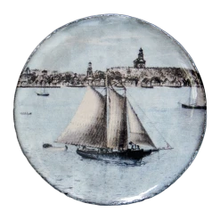 John Derian X ADV Dining & Tabletop Fishing Schooner Saucer