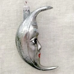 Wiktoria Silver Moon Ornament Holiday