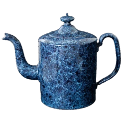 John Derian X ADV Blue Marble Teapot- Large