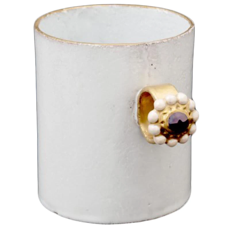 Astier De Villatte Serena Iridescent Blue Ring Cup 3 Astier De Villatte Serena Iridescent Blue Ring Cup