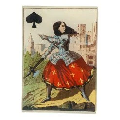 John Derian Decoupage Cards - Spades - Queen