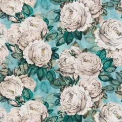 Designers Guild Fabrics The Rose Swedish Blue