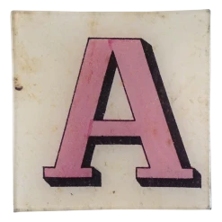John Derian Block Letter A