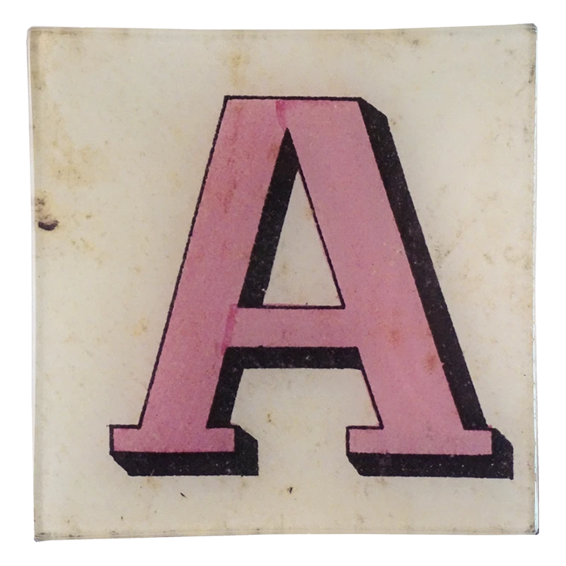 John Derian Block Letter A 3 John Derian Block Letter A