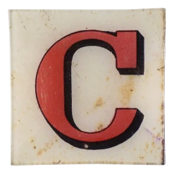 John Derian Block Letter C