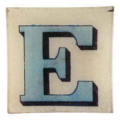 John Derian Decoupage Block Letter E