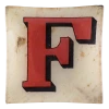 John Derian Decoupage Block Letter F