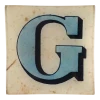 John Derian Block Letter G