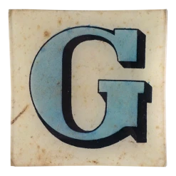 John Derian Block Letter G