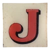 John Derian Block Letter J Decoupage
