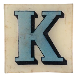 John Derian Block Letter K