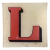 John Derian Block Letter L Decoupage
