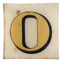 John Derian Block Letter O Decoupage