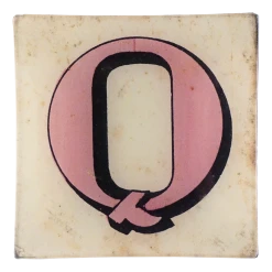 John Derian Block Letter Q