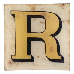 John Derian Block Letter R