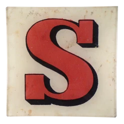 John Derian Block Letter S