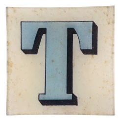 John Derian Decoupage Block Letter T