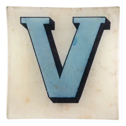 John Derian Block Letter V