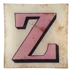 John Derian Decoupage Block Letter Z
