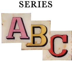John Derian Block Letters Decoupage